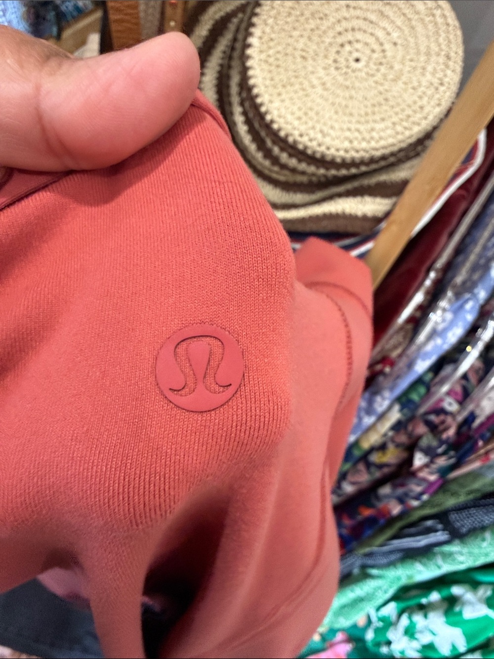 LULULEMON PICNIC DAY DRESS BRICK ROSE CROSS BACK 4 - Picture 4 of 5